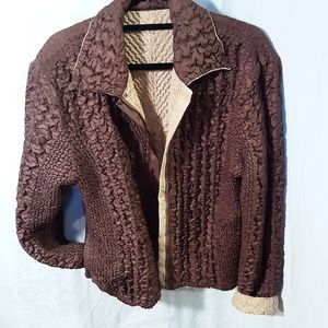 UBU jacket, brown tan xl, reversable